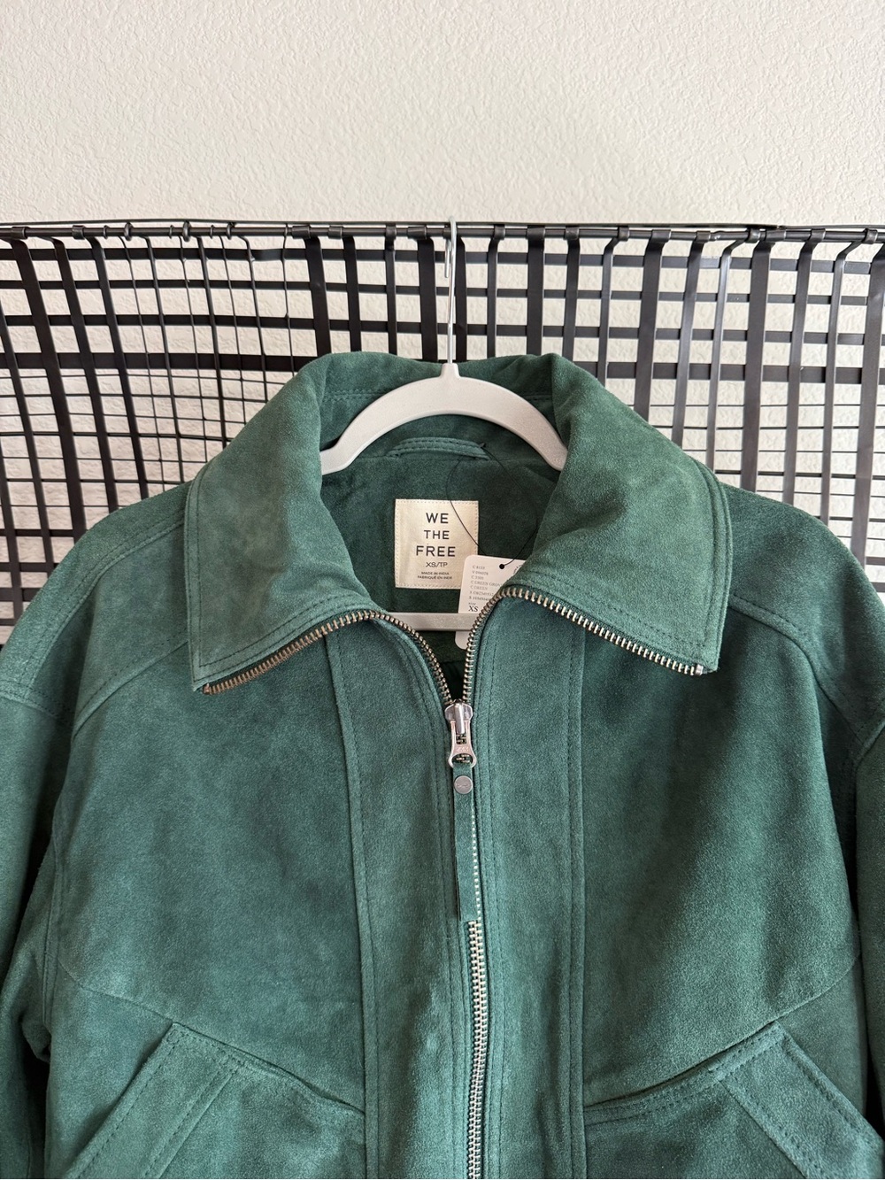 Free people We The Free Desert Moon Suede Jacket green grove - Picture 3 of 7